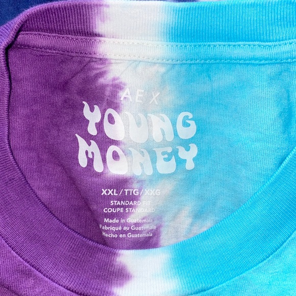 NWOT AE x Young Money tie dye T-shirt - Picture 3 of 3